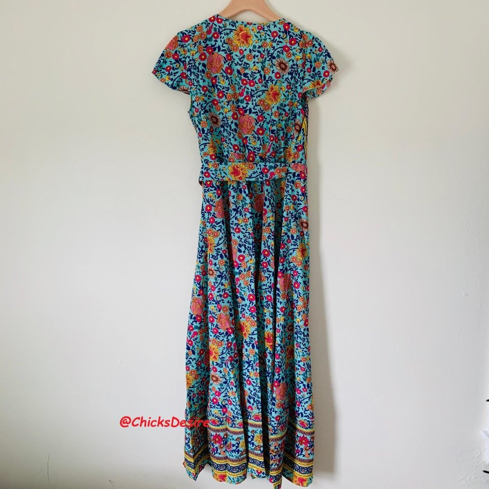 2021 Hot Pick - Boho V-neck Maxi Printed Dress - Picture 11 of 15